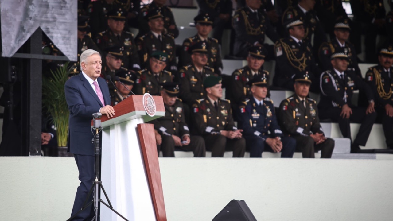 AMLO celebra 5 años de GN | El Presidente pide a la Guardia Nacional no ...