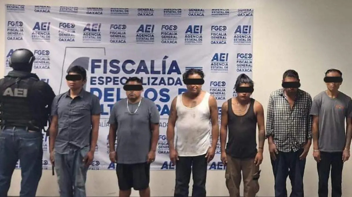 Fiscalía de Oaxaca detiene en operativo conjunto a seis personas con